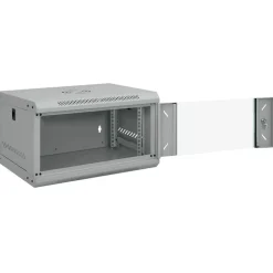 Elektronica*vidaXL Netwerk kabinet met opslag 53 x 45 x 30 cm Staal Grijs