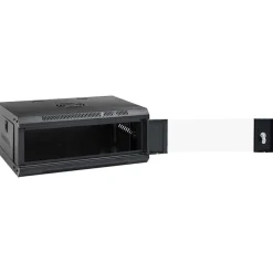Elektronica*vidaXL Netwerk kabinet met opslag 53 x 35 x 21 cm Staal Zwart
