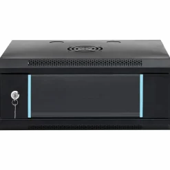 Elektronica*vidaXL Netwerk kabinet met opslag 53 x 35 x 21 cm Staal Zwart