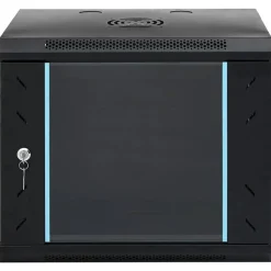 Elektronica*vidaXL Netwerk kabinet met opslag 53 x 45 x 45 cm Staal Zwart