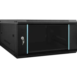 Elektronica*vidaXL Netwerk kabinet met opslag 60 x 60 x 35 cm Staal Zwart