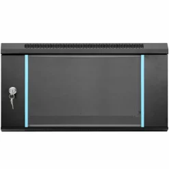 Elektronica*vidaXL Netwerk kabinet met opslag 60 x 60 x 35 cm Staal Zwart