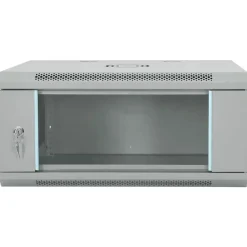 Elektronica*vidaXL Netwerk kabinet met opslag 60 x 45 x 28 cm Staal Grijs