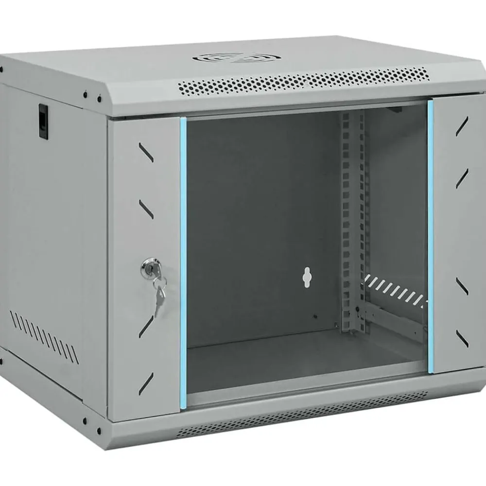Netwerk kabinet met opslag 53 x 45 x 45 cm Staal>vidaXL Discount
