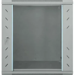 Elektronica*vidaXL Netwerk kabinet met opslag 60 x 60 x 65 cm Staal Grijs