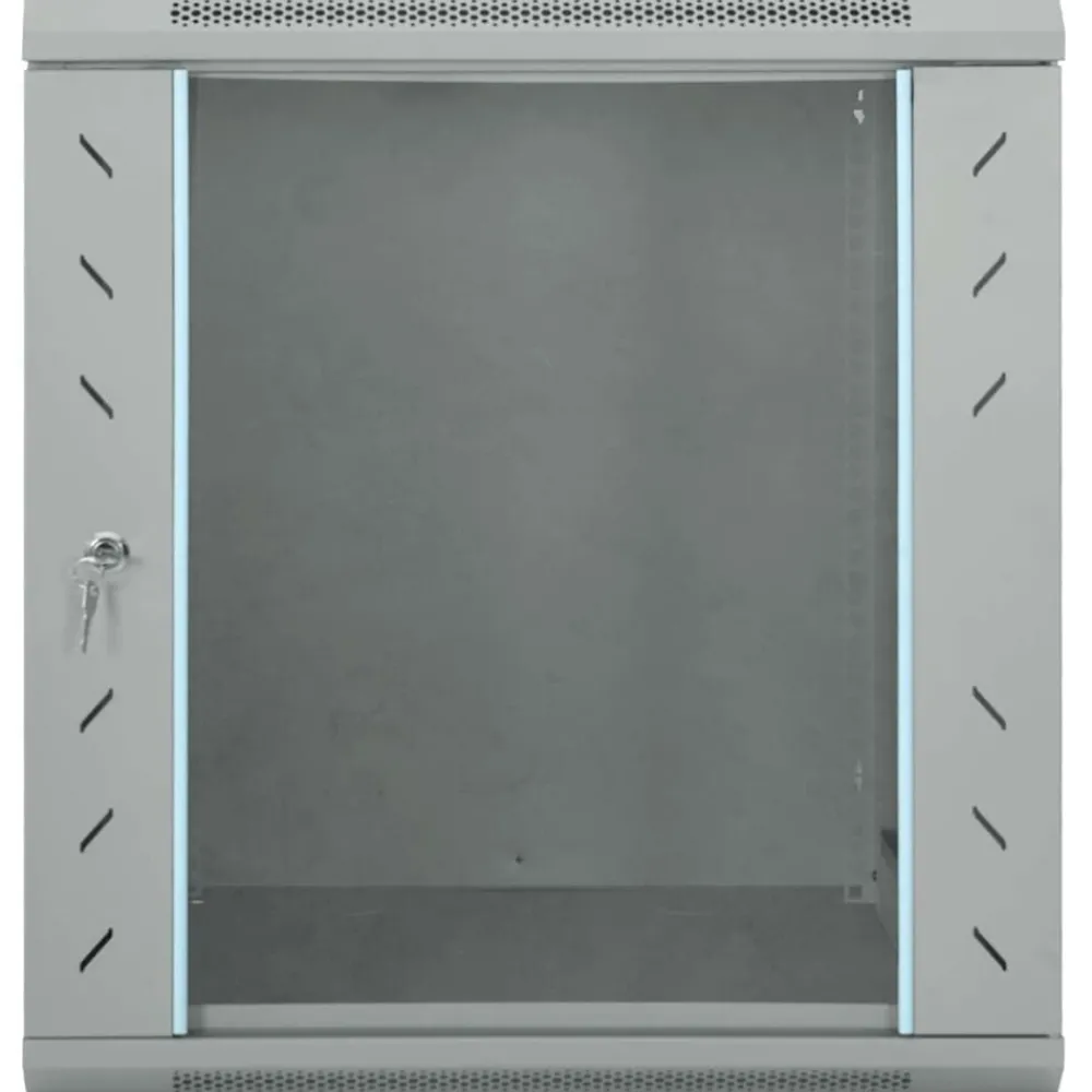 Elektronica*vidaXL Netwerk kabinet met opslag 60 x 60 x 65 cm Staal Grijs