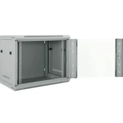 Elektronica*vidaXL Netwerk kabinet met opslag 60 x 45 x 50 cm Staal Grijs