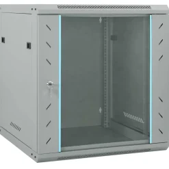 Elektronica*vidaXL Netwerk kabinet met opslag 60 x 45 x 65 cm Staal Grijs