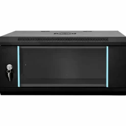 Elektronica*vidaXL Netwerk kabinet met opslag 60 x 35 x 28 cm Staal Zwart