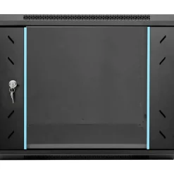 Elektronica*vidaXL Netwerk kabinet met opslag 60 x 60 x 50 cm Staal Zwart