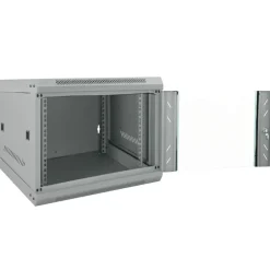 Elektronica*vidaXL Netwerk kabinet met opslag 53 x 60 x 45 cm Staal Grijs