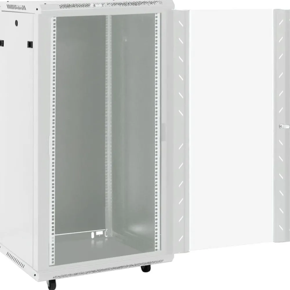 Elektronica*vidaXL Netwerkkast 22U 19" IP20 60x60x120 cm Grijs