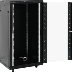 Elektronica*vidaXL Netwerkkast 22U 19" IP20 60x60x120 cm Zwart
