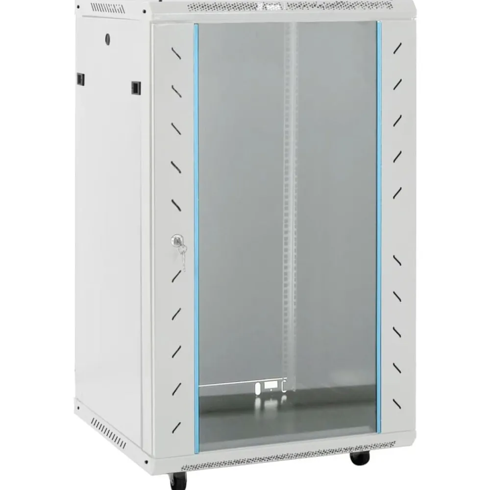 Elektronica*vidaXL Netwerkkast 18U 19" IP20 60x60x100 cm Grijs