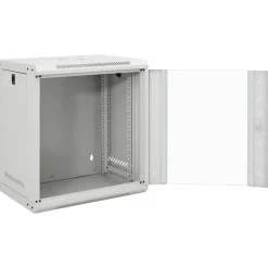 Elektronica*vidaXL Netwerkkast wandgemonteerd 12U 19" IP20 53x40x60 cm Grijs