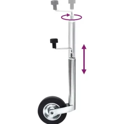 Neuswiel voor aanhanger 48 mm gegalvaniseerd staal><noscript><img width=
