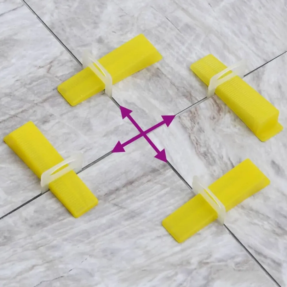 Gereedschap*vidaXL Nivelleringssysteem voor tegels 250 wiggen 500 klemmen 1 mm