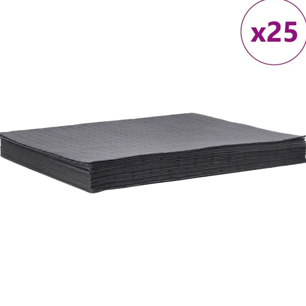 Huishoudelijke Benodigdheden*vidaXL Olie-absorberende pads 25 st 40x50 cm grijs