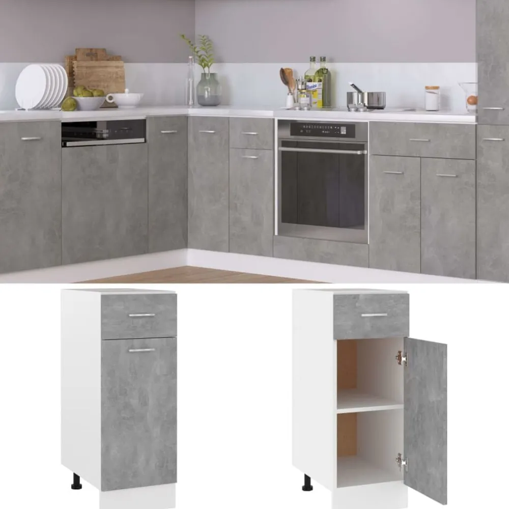 Onderkast met lade Lyon 30x46x81,5 cm bewerkt hout>vidaXL Best