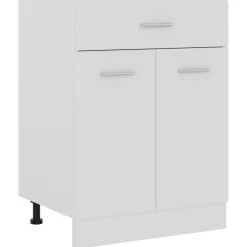 Kasten & Opbergmeubelen*vidaXL Onderkast met lade Lyon 60x46x81,5 cm bewerkt hout Wit
