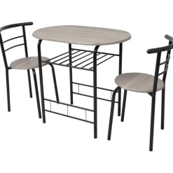 Meubelsets*vidaXL Ontbijtbarset MDF Zwart