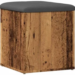Opbergbank 42x42x45 cm bewerkt hout kleurig>vidaXL Sale