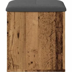 Opbergbank 42x42x45 cm bewerkt hout kleurig><noscript><img width=