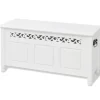 Opbergbankje barokstijl MDF wit>vidaXL Hot