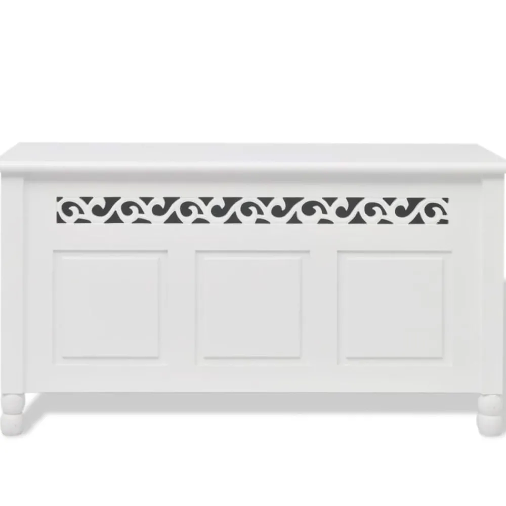 Opbergbankje barokstijl MDF wit>vidaXL Hot