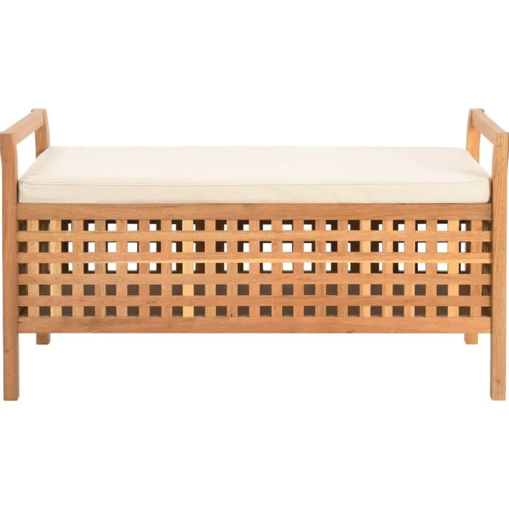 Opbergbankje 93x49x49 cm massief walnotenhout>vidaXL Discount