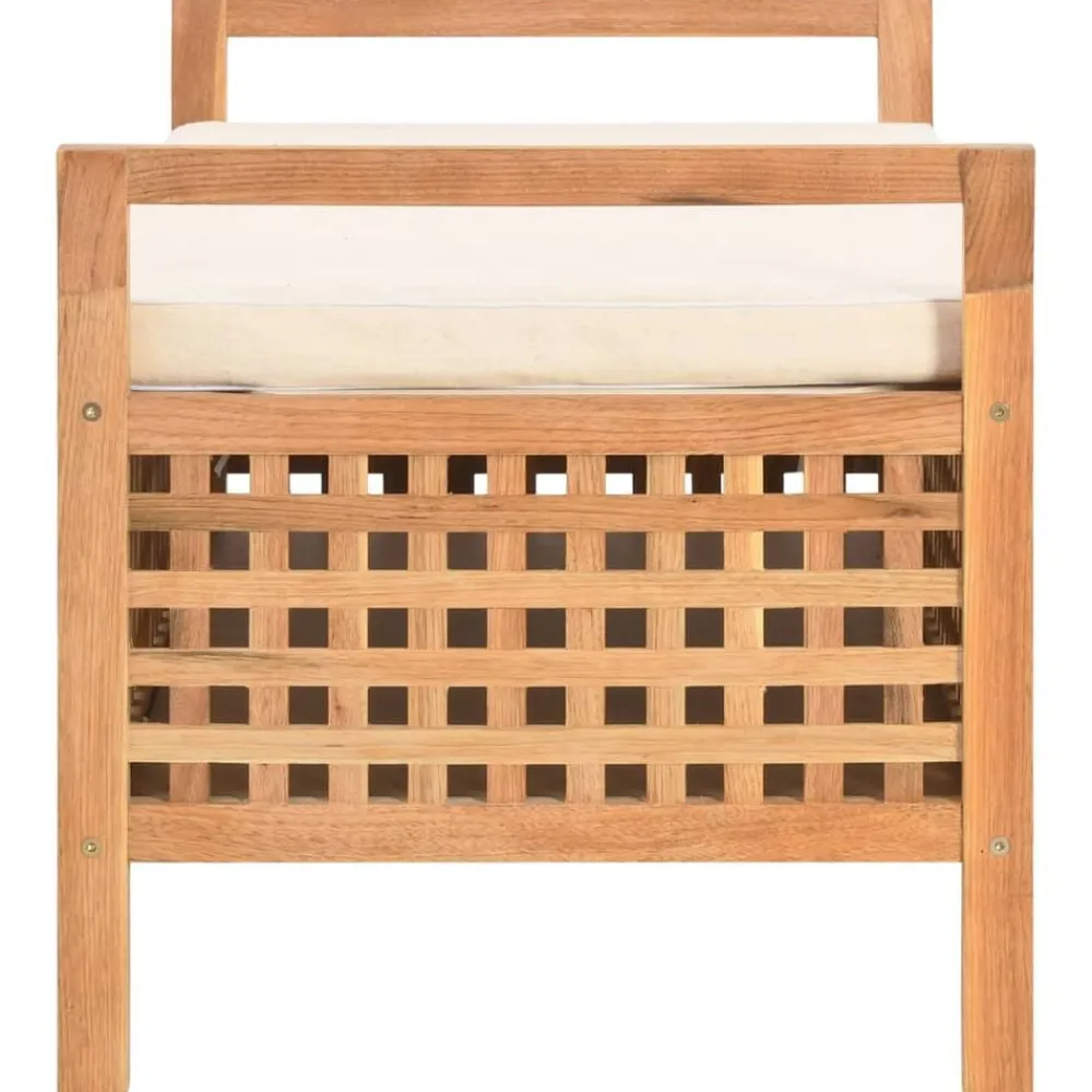 Opbergbankje 93x49x49 cm massief walnotenhout>vidaXL Discount