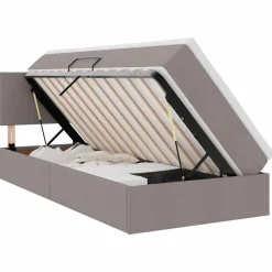 Opbergbed met matras met opslag 90 x 190 cm Bewerkt hout>vidaXL New