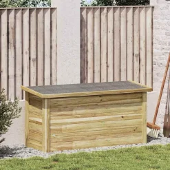 Opbergbox Naturel 119 x 44,5 x 58 cm Geïmpregneerd grenenhout>vidaXL Sale