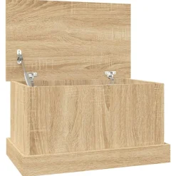 Kasten & Opbergmeubelen*vidaXL Opbergbox 50x30x28 cm Bewerkt Hout Sonoma eiken
