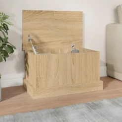 Kasten & Opbergmeubelen*vidaXL Opbergbox 50x30x28 cm Bewerkt Hout Sonoma eiken