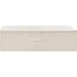 Huishoudelijke Benodigdheden*vidaXL Opbergbox 70x40x18 cm stof crèmekleurig Cr&egrave;me