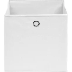 Huishoudelijke Benodigdheden*vidaXL Opbergboxen 4 st 28x28x28 cm nonwoven stof Wit