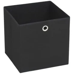 Huishoudelijke Benodigdheden*vidaXL Opbergboxen 4 st 28x28x28 cm nonwoven stof Zwart