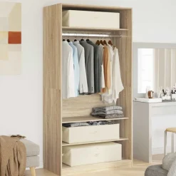 Huishoudelijke Benodigdheden*vidaXL Opbergboxen 2 st 43x34x23 cm stof crèmekleurig Cr&egrave;me