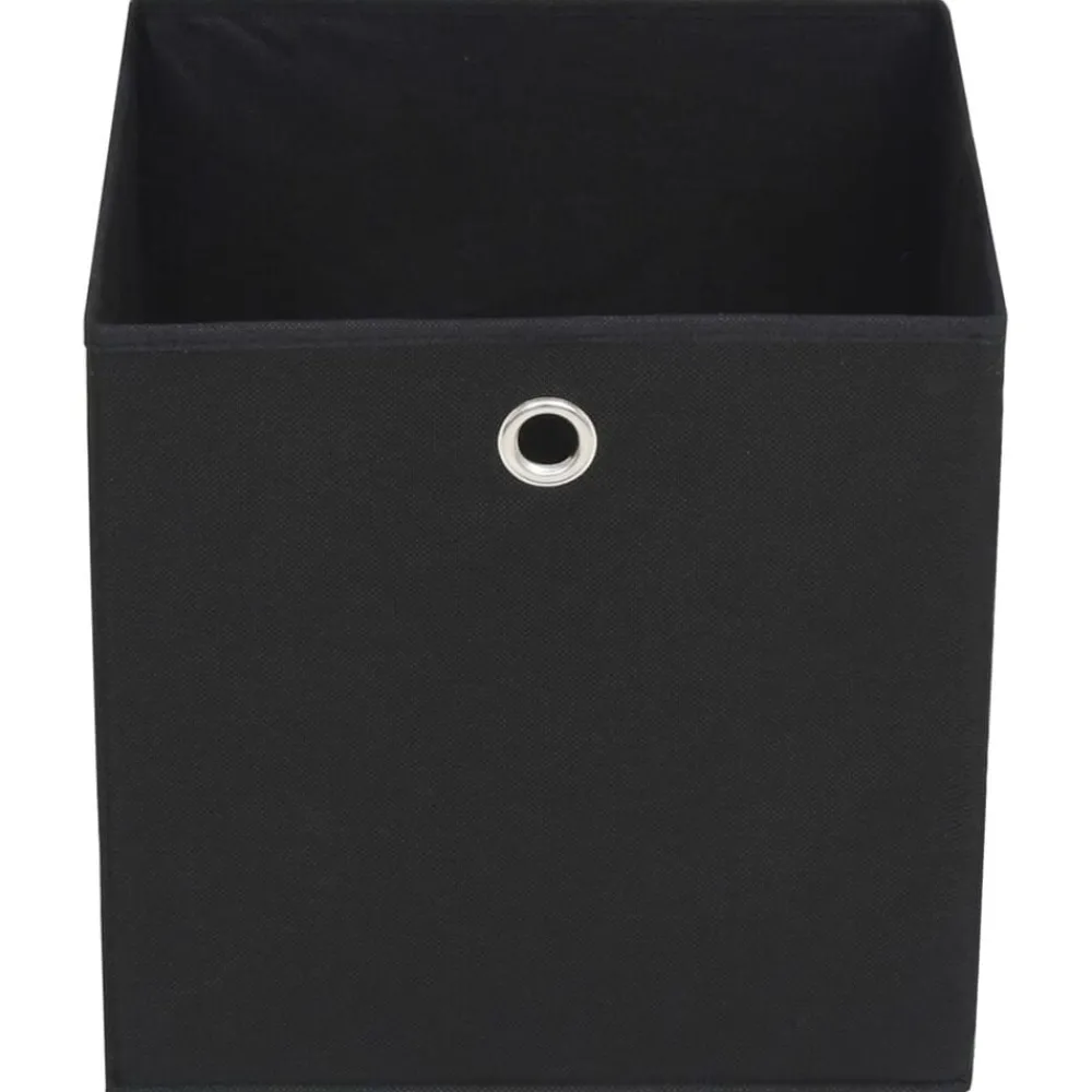 Huishoudelijke Benodigdheden*vidaXL Opbergboxen 4 st 32x32x32 cm nonwoven stof Zwart