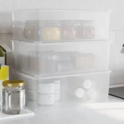 Huishoudelijke Benodigdheden*vidaXL Opbergboxen kunststof 3 st stapelbaar 10 L