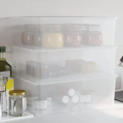 Huishoudelijke Benodigdheden*vidaXL Opbergboxen kunststof 3 st stapelbaar 25 L