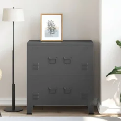 Opbergkast industrieel 75x40x80 cm staal kleurig><noscript><img width=