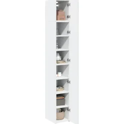 Opbergkast smal 30x42,5x225 cm bewerkt hout><noscript><img width=