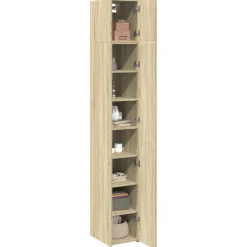 Opbergkast smal 30x42,5x225 cm bewerkt hout kleurig><noscript><img width=