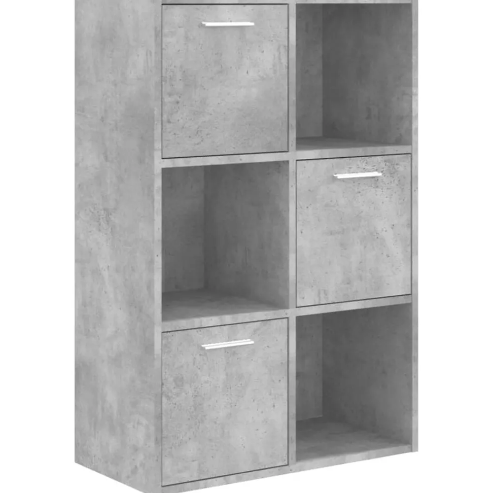 Boekenkasten & Wandplanken*vidaXL Opbergkast 60x29,5x90 cm bewerkt hout Betongrijs