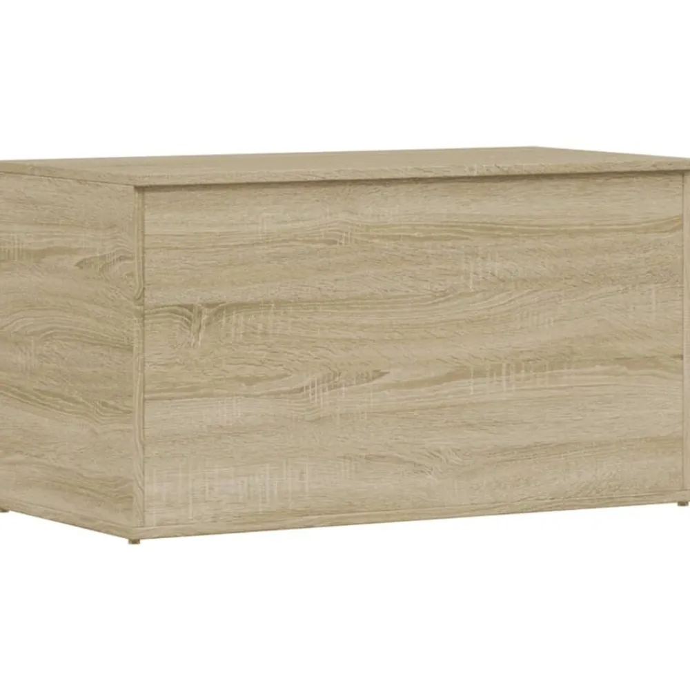 Kasten & Opbergmeubelen*vidaXL Opbergkist 84x42x46 cm bewerkt hout kleurig Sonoma eiken