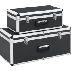 Opbergkoffers 2 st aluminium>vidaXL Sale