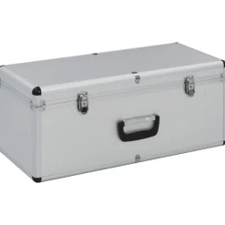 Opbergkoffers 2 st aluminium kleurig>vidaXL New