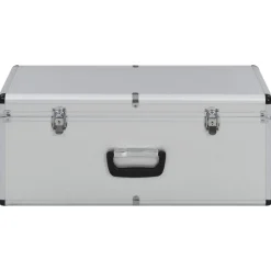 Opbergkoffers 2 st aluminium kleurig><noscript><img width=